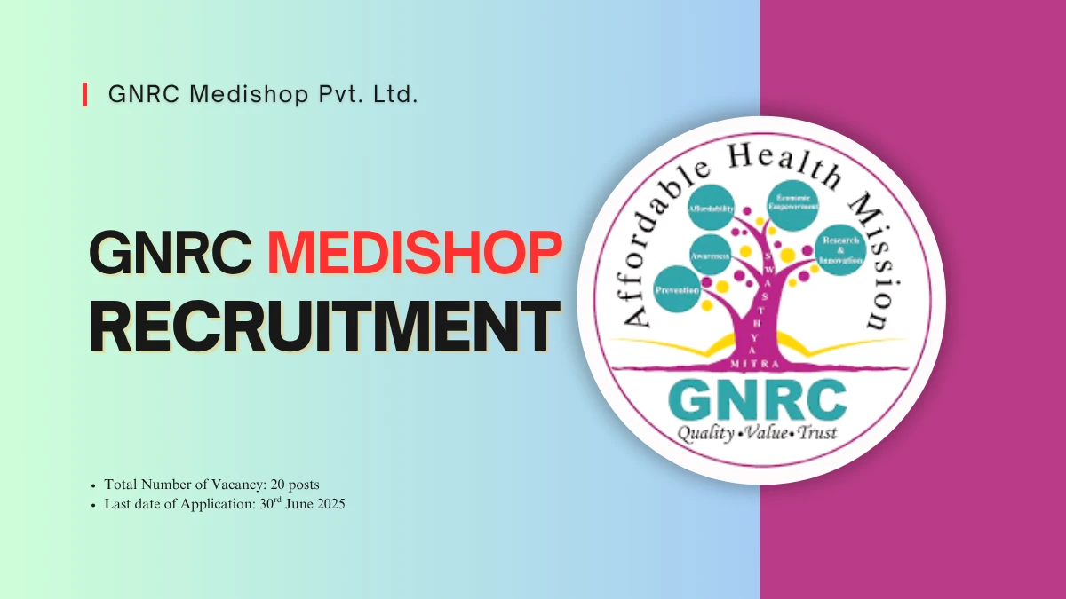GNRC Medishop Recruitment 2025, Retail Sales Boy Jobs Guwahati, GNRC Medishop Jobs Assam, Retail Sales Boy Vacancy 2025, GNRC Medishop Careers, Jobs in Guwahati 2025, Rotational Shift Jobs Assam, Freshers Jobs Retail 2025,