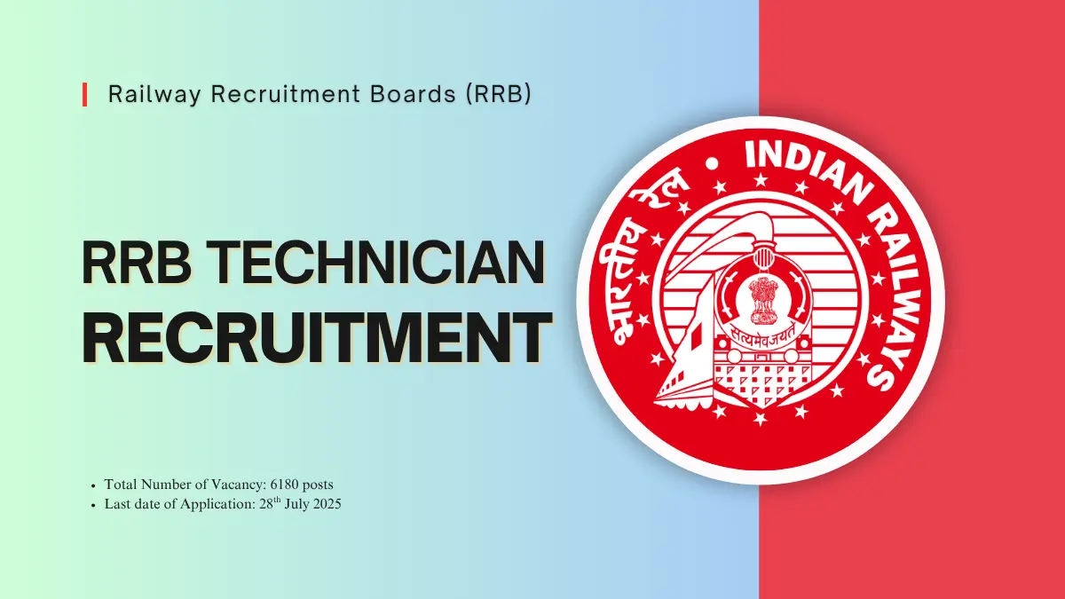RRB Technician Recruitment, RRB Technician Recruitment 2025, Indian Railways Jobs, Technician Grade I Signal, Technician Grade III, Government Jobs 2025, Railway Recruitment, RRB Apply Online, Technical Jobs in Railways