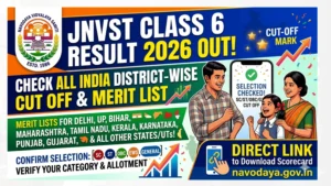 JNVST Class 6 Result 2026