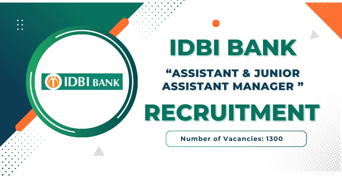 IDBI Bank Assistant Manager Recruitment 2026