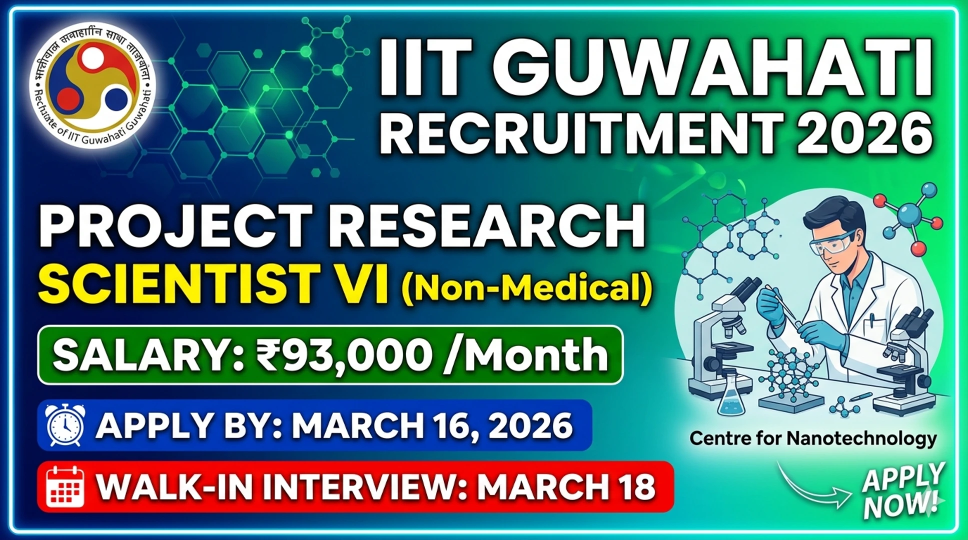 IIT Guwahati Recruitment 2026