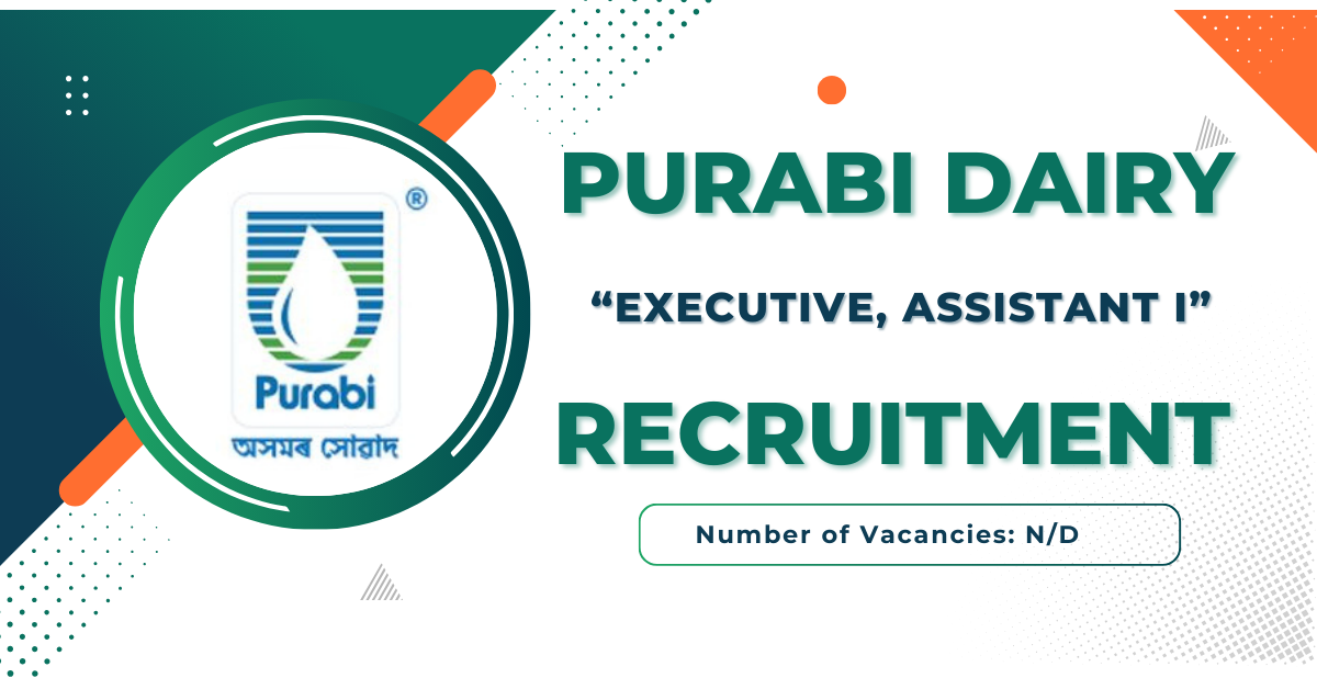 Purabi Dairy Guwahati Recruitment 2026