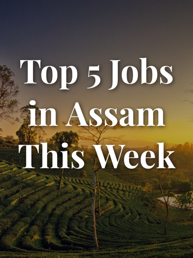Looking for Work? 5 Best Job Vacancies in Assam This Week